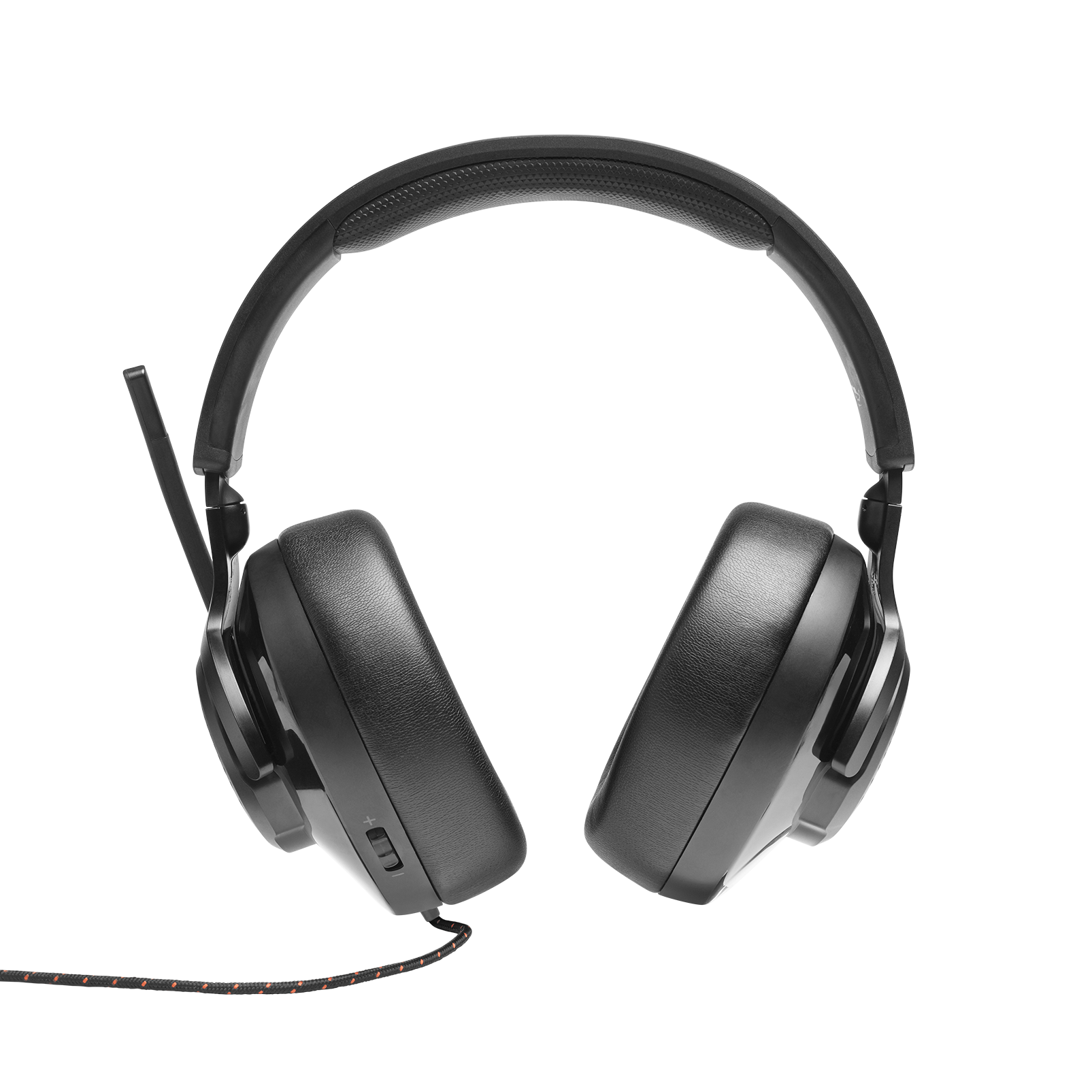 JBL Quantum 300 - Black - Hybrid wired over-ear PC gaming headset with flip-up mic - Back